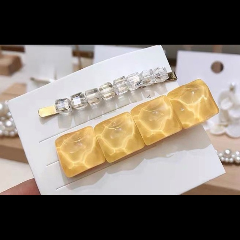 Square Hair Barrette